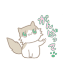 長毛にゃんこ/ブラウン（個別スタンプ：22）