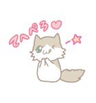 長毛にゃんこ/ブラウン（個別スタンプ：24）