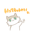 長毛にゃんこ/ブラウン（個別スタンプ：30）