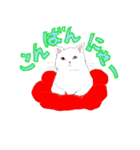 ねこさんのごあいさつ（個別スタンプ：3）