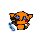 ネコとキツネ（個別スタンプ：7）