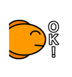 肺魚と金魚のスタンプ（個別スタンプ：7）