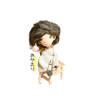 彼女とくま（個別スタンプ：2）