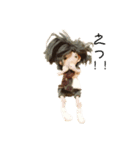 彼女とくま（個別スタンプ：4）