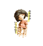 彼女とくま（個別スタンプ：8）