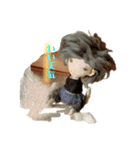 彼女とくま（個別スタンプ：14）