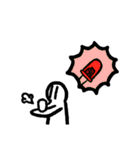 白い小人のn乗(にちじょう)（個別スタンプ：40）