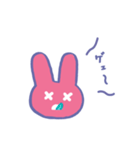 キャンディカラーうさぎ（個別スタンプ：1）