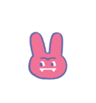 キャンディカラーうさぎ（個別スタンプ：3）