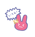 キャンディカラーうさぎ（個別スタンプ：4）