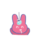 キャンディカラーうさぎ（個別スタンプ：5）