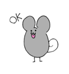 いつものねずみさん。（個別スタンプ：1）