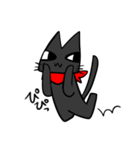 目つきの悪い黒猫（個別スタンプ：27）