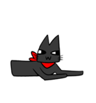 目つきの悪い黒猫（個別スタンプ：29）