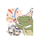ワニさんの日常（個別スタンプ：1）