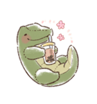 ワニさんの日常（個別スタンプ：4）