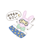 はっぴーピンクうさぎ（個別スタンプ：13）