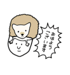 癒し系！ゆるーい動物on人スタンプ（個別スタンプ：6）