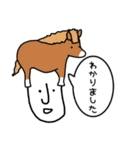 癒し系！ゆるーい動物on人スタンプ（個別スタンプ：15）