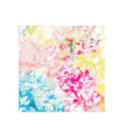 いろどり ピンク 赤 緑（個別スタンプ：16）