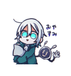 白い髪のうちの子ちゃん（個別スタンプ：3）