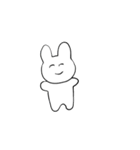 どこかのうさちゃん（個別スタンプ：1）