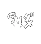 どこかのうさちゃん（個別スタンプ：18）
