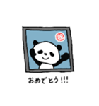 窓越しに何か言ってくるパンダ①（個別スタンプ：4）