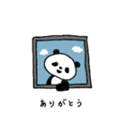 窓越しに何か言ってくるパンダ①（個別スタンプ：5）