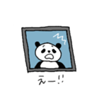 窓越しに何か言ってくるパンダ①（個別スタンプ：24）