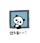 窓越しに何か言ってくるパンダ①（個別スタンプ：29）