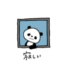 窓越しに何か言ってくるパンダ①（個別スタンプ：35）