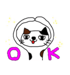 三毛猫みーにゃん（個別スタンプ：5）