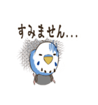 文字入り！インコのブンさん【お仕事＆日常】（個別スタンプ：18）
