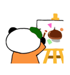 表情豊かなパンダ（個別スタンプ：10）