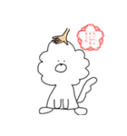 ビションフリーゼもちまるくん（個別スタンプ：1）