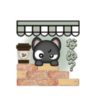 毎日黒ねこ（個別スタンプ：21）