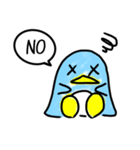 ラフな落書きペンギン（個別スタンプ：18）
