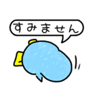 ラフな落書きペンギン（個別スタンプ：33）
