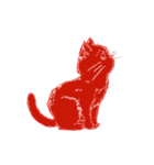 【動く】赤い子猫ちゃん（個別スタンプ：14）