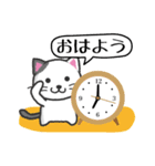 にゃんこdeスタンプ〜おはよう・おやすみ猫（個別スタンプ：18）