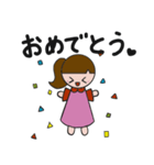 普段使える女の子のスタンプ（個別スタンプ：9）