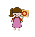 普段使える女の子のスタンプ（個別スタンプ：16）
