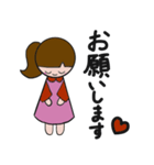 普段使える女の子のスタンプ（個別スタンプ：17）