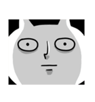 ちょっと長めの白ネコと時々三毛猫（個別スタンプ：39）
