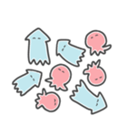 ゆるいイカとタコ（個別スタンプ：40）