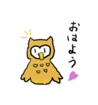 ホーホー フクロウのスタンプ（個別スタンプ：2）