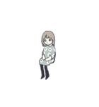女の子のスタンプ k（個別スタンプ：1）