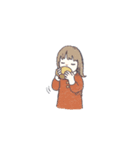 女の子のスタンプ k（個別スタンプ：11）