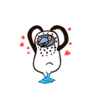 鈍い小さな青い足（個別スタンプ：8）